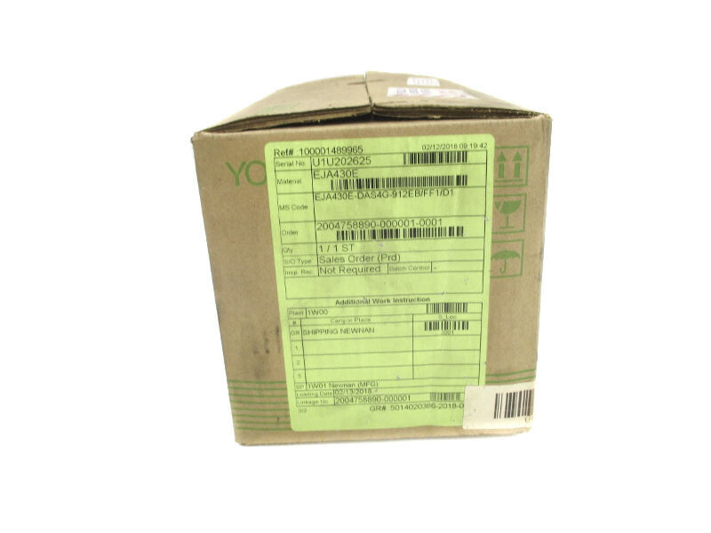 YOKOGAWA EJA430E-DAS4G-912EB/FF1/D1 NSFS