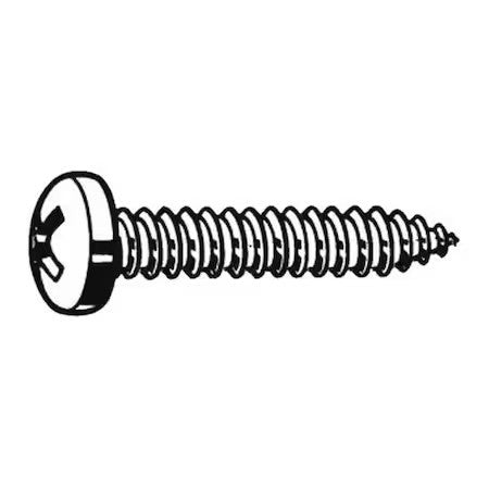 Zoro Select U51660.013.0062 Sheet Metal Screw, #6 X 5/8 In, Plain 18-8