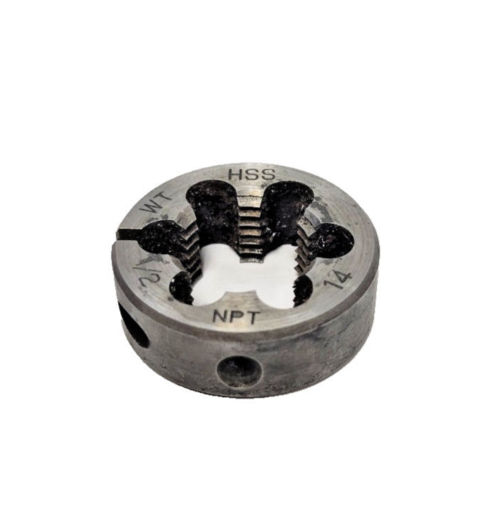 WILSON TOOL 1/2"-14 THREADING DIE 1-1/2" OD 1/2" THICKNESS HSS