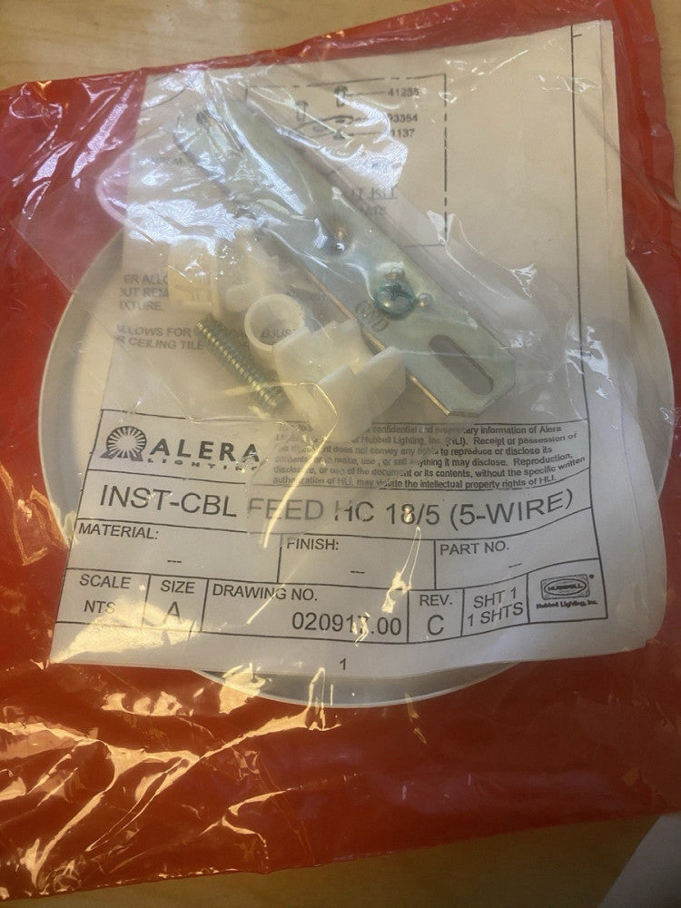 BRAND NEW  ALERA Lighting 020917.00 Hardware Kit INST-CBL FEED HC 18/5 (5-WIRE)