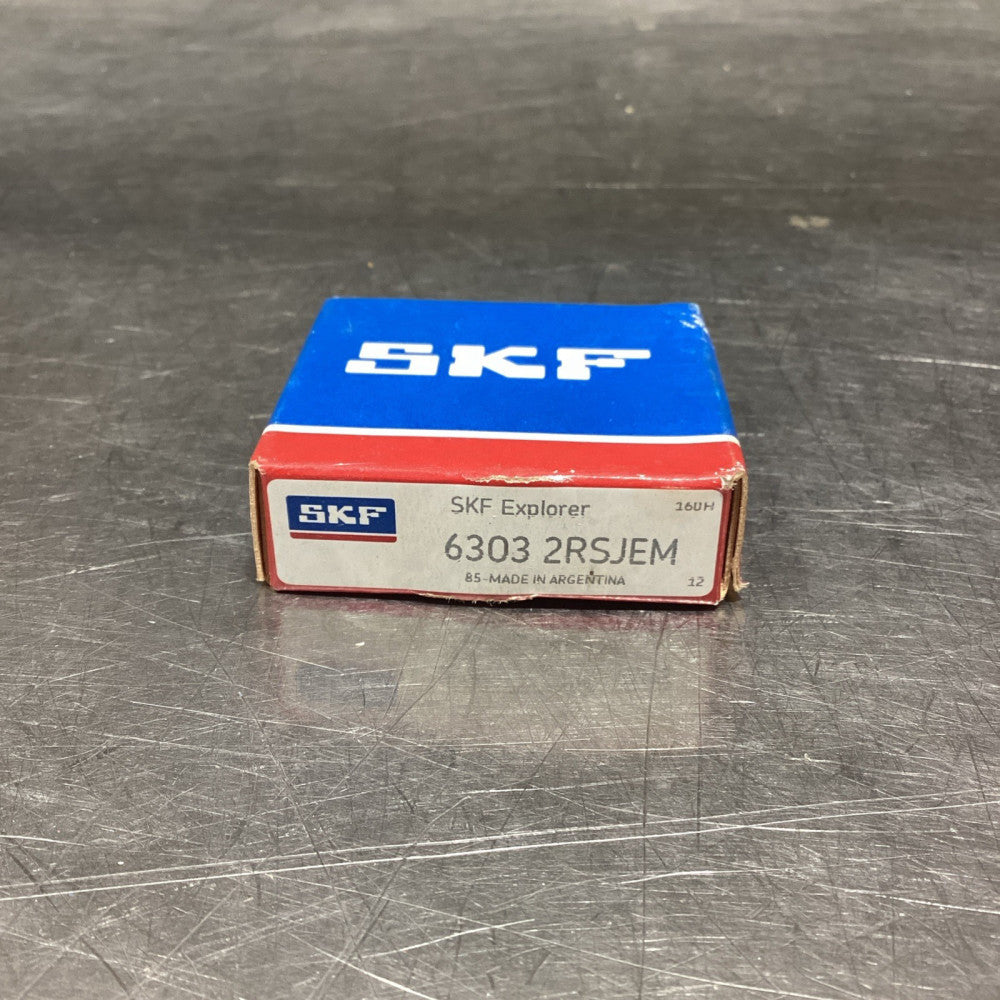 SKF 6303-2RSJEM Sealed Ball Bearing, NOS