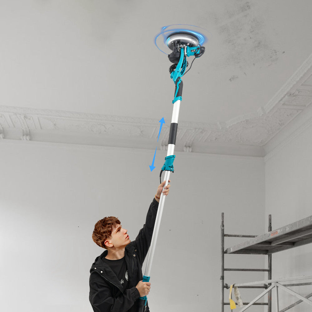 Electric Ceiling Wall Sander+Vacuum Dust Collection 6 Gear Speed Drywall Sander