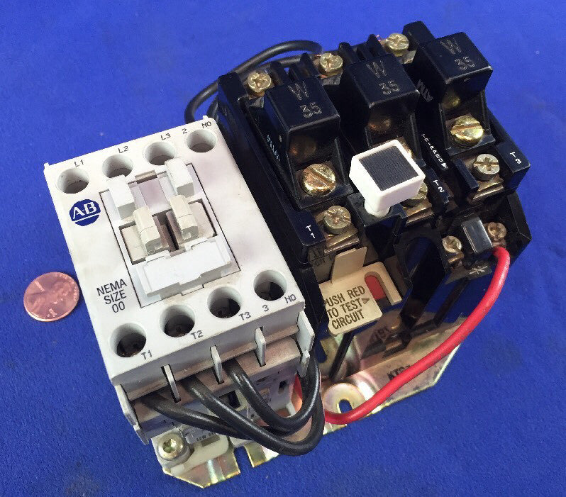 ALLEN BRADLEY 509-TOJ/D FULL VOLTAGE STARTER NEMA SIZE 00