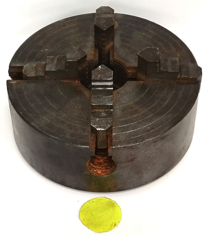 UNBRANDED 6" 4 JAW LATHE CHUCK 2" X 5/8" JAWS CAST IRON MATERIAL