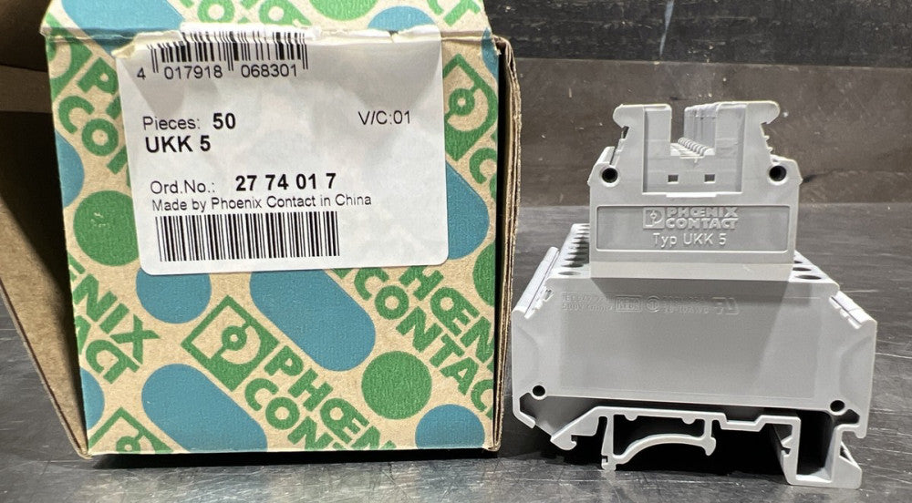 50PCS/Box New UKK 5 Terminal Block UKK5 2774017 Nos Surplus
