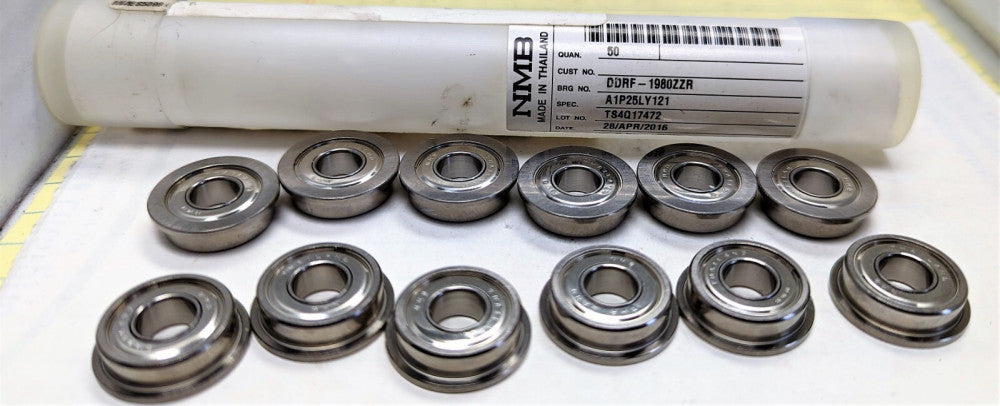 DDR-1980ZZ NMB 8 MM ID X 19 MM OD X 6 MM W Stainless Steel Radial Bearing [OF46]