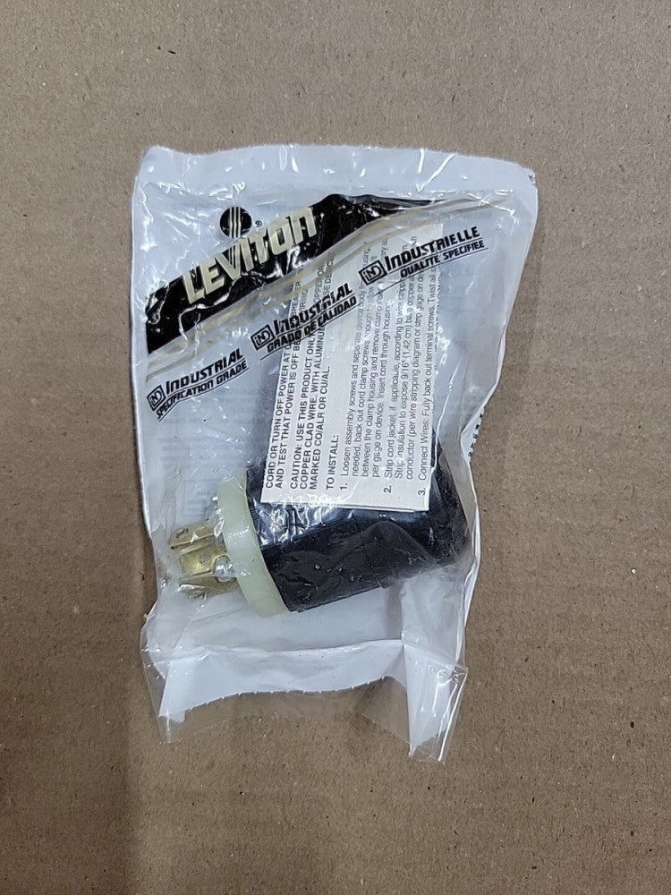 Leviton 4720-C NEMA L5-15P 15A 125V Locking Plug
