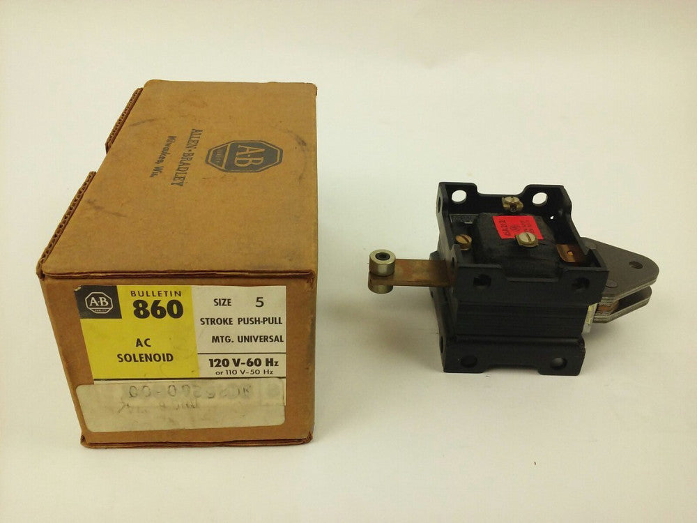 ALLEN BRADLEY, 860-FOD108, SER.B, AC SOLENOID, SIZE 5, 120V-60HZ, 600V MAX, NEW