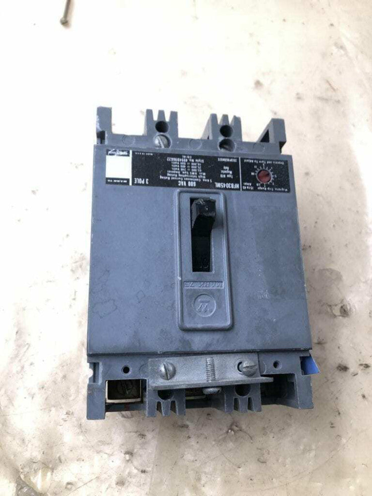 Westinghouse HFB3045ML 5A 3 Pole Magnetic Trip Circuit Breaker 600VAC