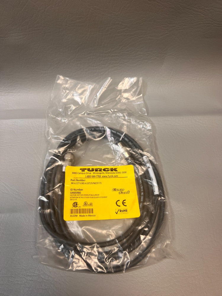 New Turck RK 4.22T-2-RS 4.22T/S760/S771 Double-ended cable cordset