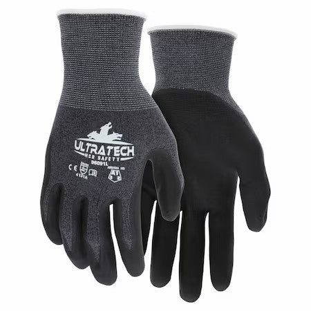 Mcr Safety 96091M Coated Gloves, Nitrile, Smooth, Palm, 3 Abrasion Level, M 12
