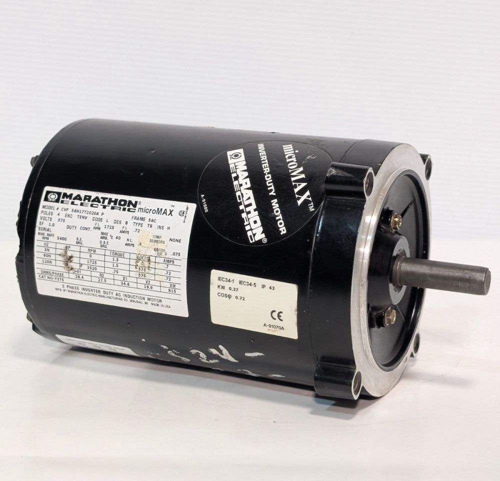 Marathon 56H17T2020A-P MicroMax 3-Phase Inverter Duty AC Induction Motor Y375
