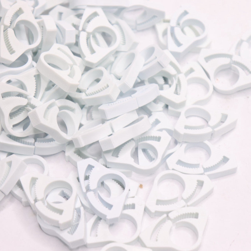 (100-Pk) Essentra Component Hose Cable Clamp White SCH-26