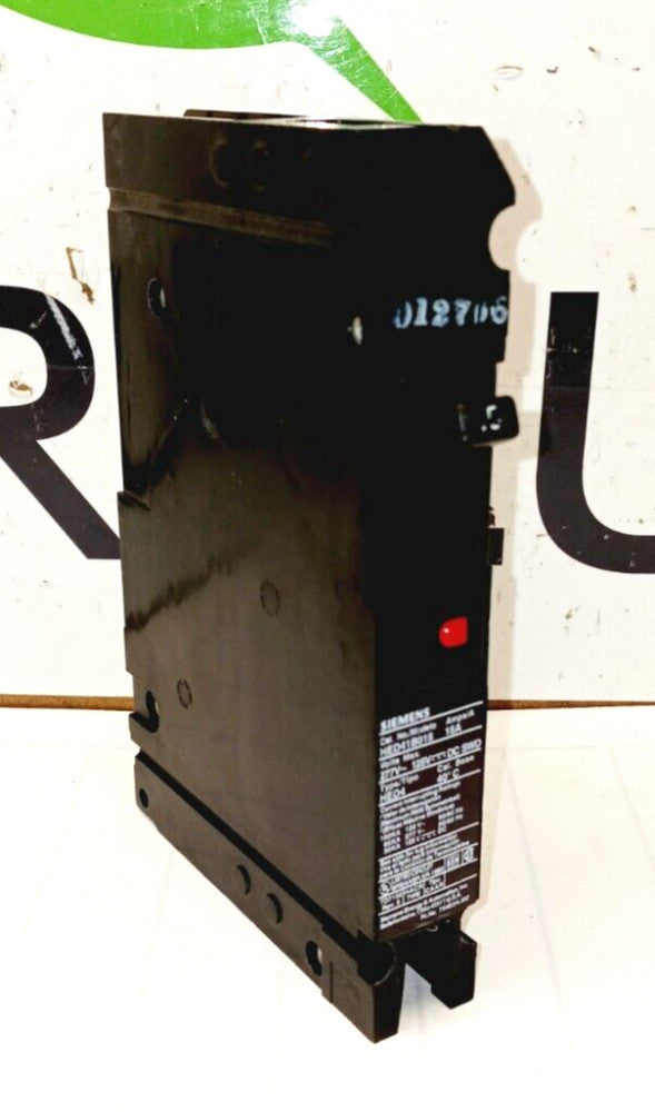 SIEMENS HED41B015 15 AMP CIRCUIT BREAKER 277 VAC 125 VDC
