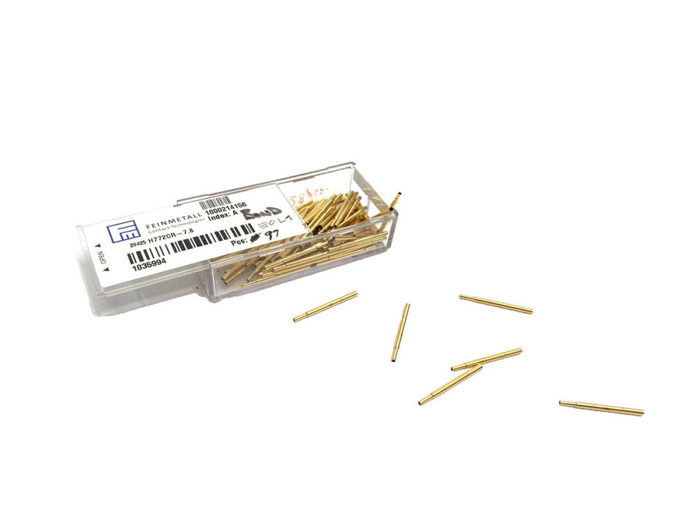 Feinmetall 1035994 Contact Probe 28mm L x 2mm OD 2.08mm Collar H772CR-7.6 97-PK