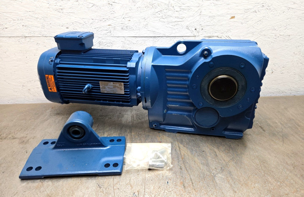Sew Eurodrive KA87/T DRN132S4 Gearmotor 3 Ph 7.5 Hp 1768/48 Rpm 230/460v-ac