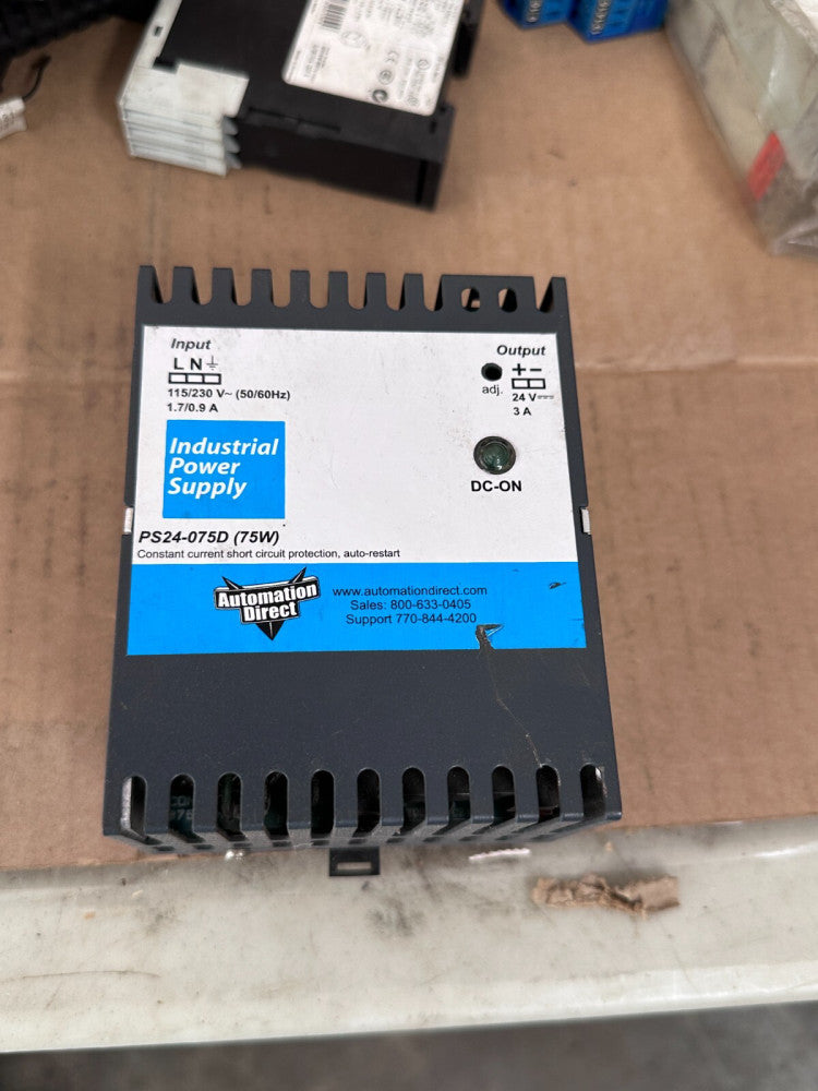Automation Direct PS24-075D (24VDC 3A, 75W) Industrial Power Supply