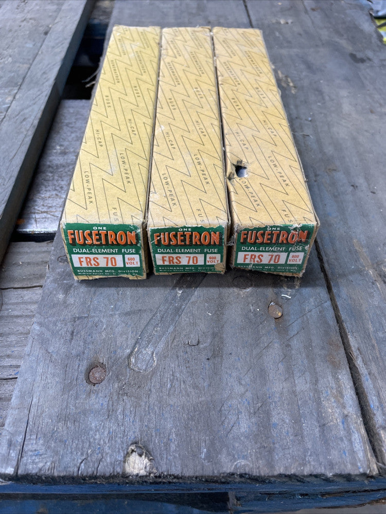 LOT OF 3 Fusetron FRS70 New In Box