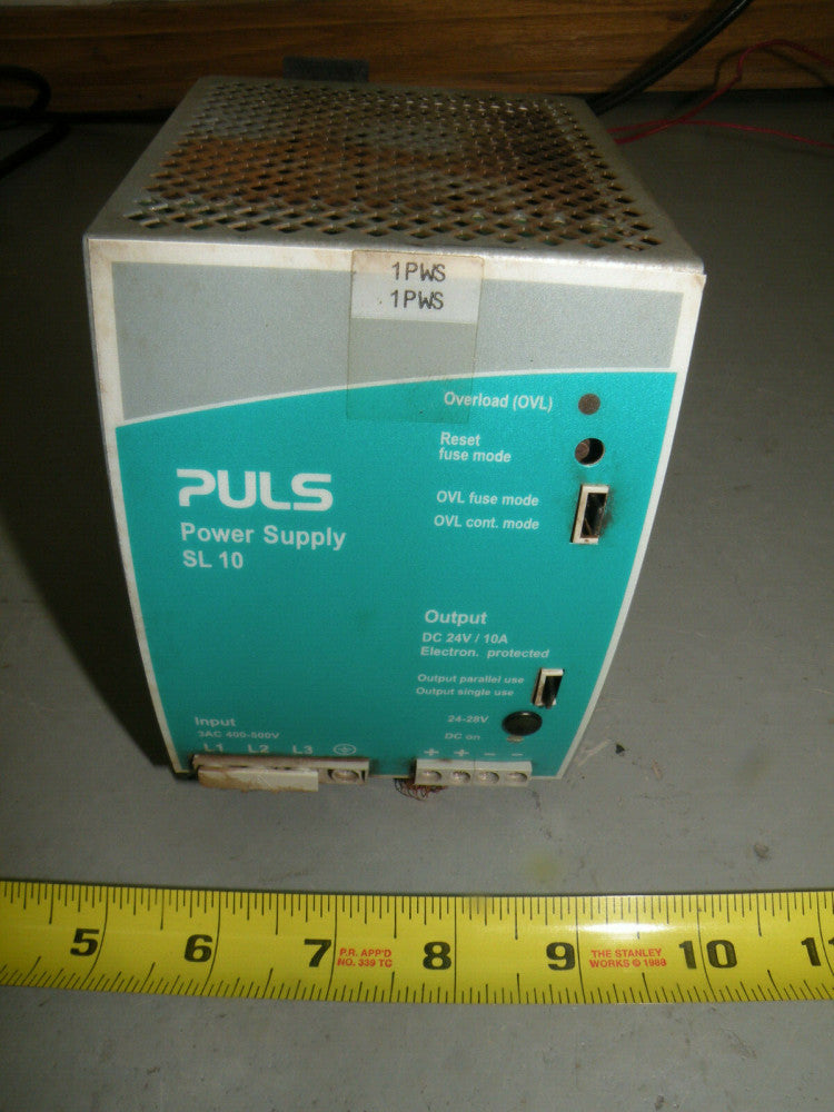 PULS SL10.300 24V 10A Power Supply Runs on 3AC 400-500 Volts Guaranteed