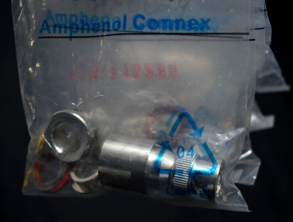 [Lot of 5] Amphenol 112531 RF Connector BNC Straight Clamp Plug RG-8 RG-213 RG-2