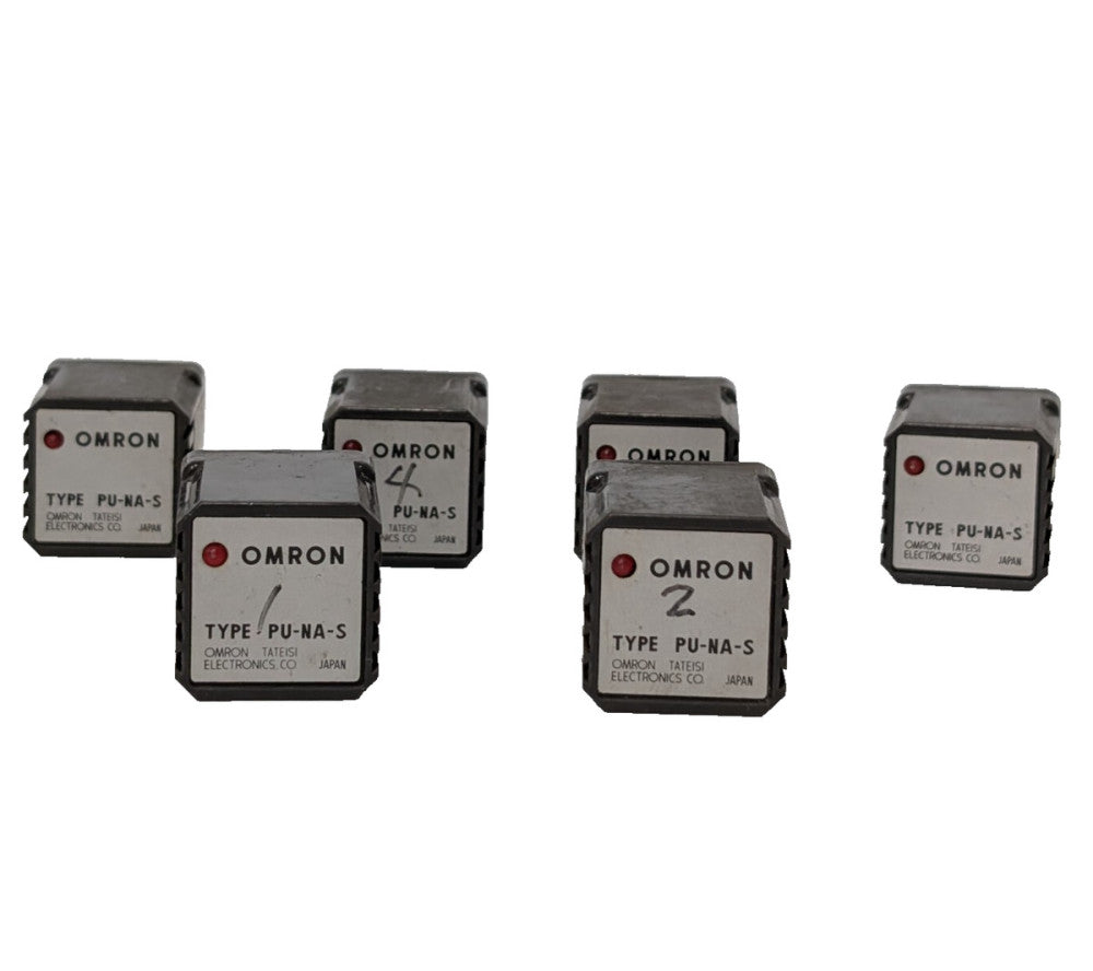 Lot of 6: Omron Tateisi Electronics PU-NA-S Sensor Controllers 100/110VAC, 12VDC