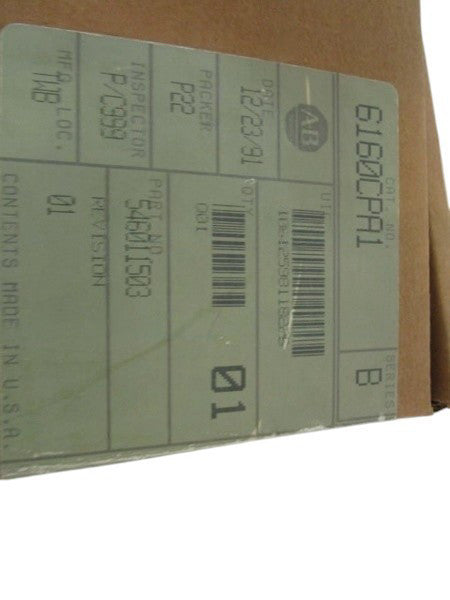 ALLEN BRADLEY CARD 6160CPA1 SER. B  NSMP