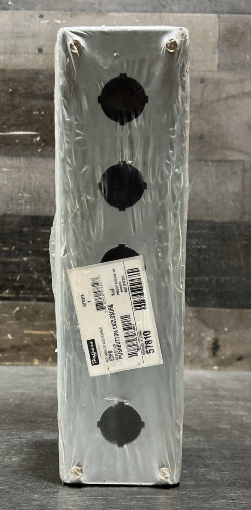 Hoffman nVent Enclosures E-5PB Push Button Safety Enclosure 5-Holes - Gray New
