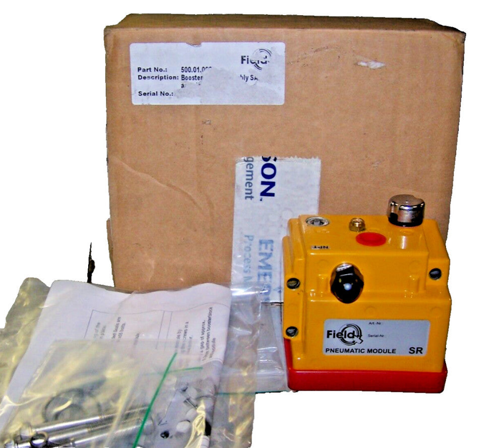 NEW EMERSON FIELDQ PNEUMATIC MODULE BOOSTER BLOCK  500.01.008