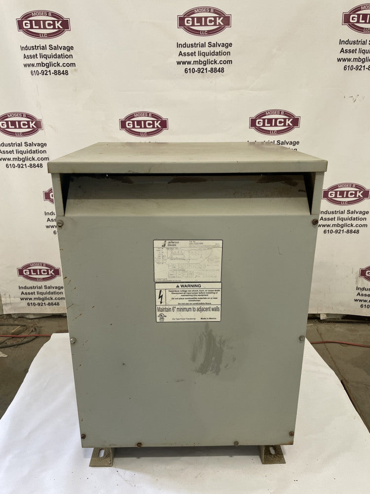 Jefferson Electric 421-7225-000 50 KVA Transformer 1 Phase Step Down