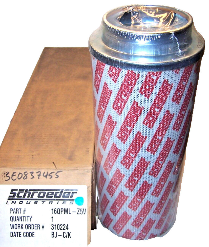 New Schroeder Hydraulic Filter Element  16QPML-Z5V