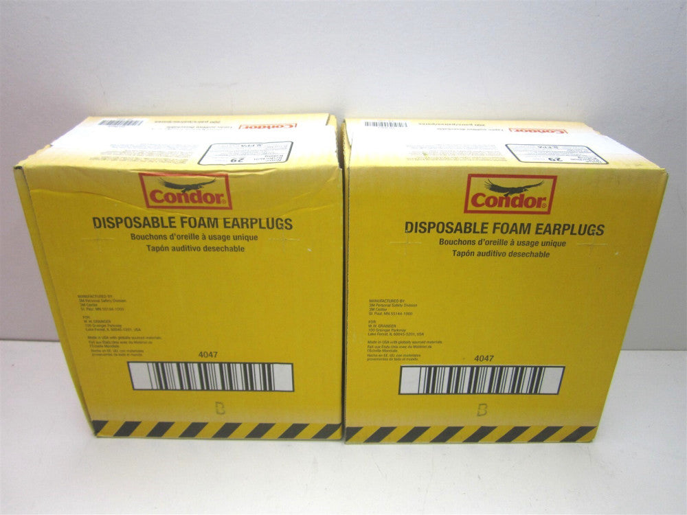 (20JK03) 29 dB NRR Uncorded Disposable Roll-Down Ear Plugs 200ct. - Lot of 2