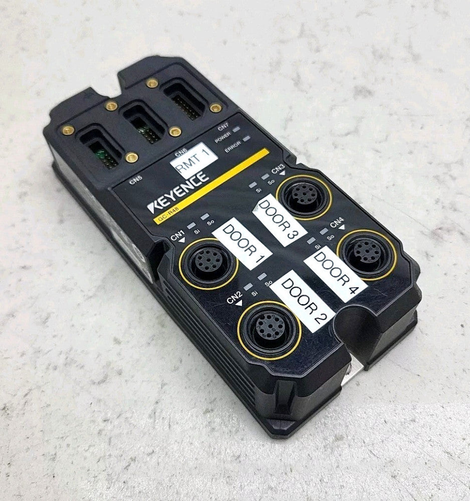 Keyence GC-R48 Remote I/O M12 Remote Interlock Switch Type 8 Pin 4 Port