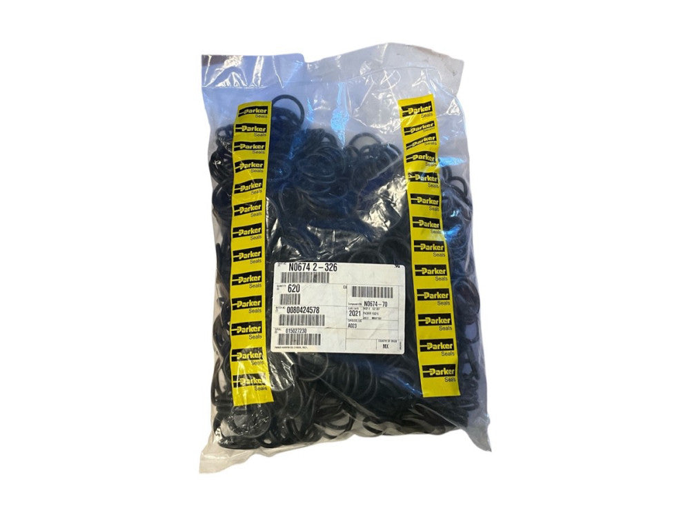Parker N0674-70 2-326 O-Ring Seals Nitrile Buna-N 70A 620 Pcs