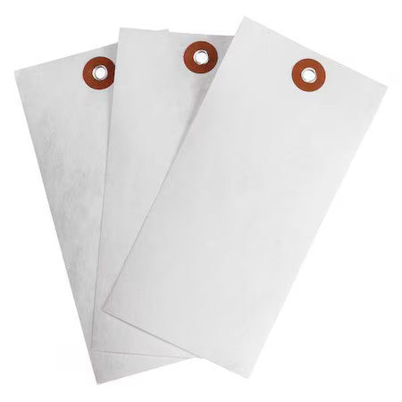 Brady 102037 Blank Shipping Tag, Tyvek, 5-1/4" H X 2-5/8" W, White, Rectangle,