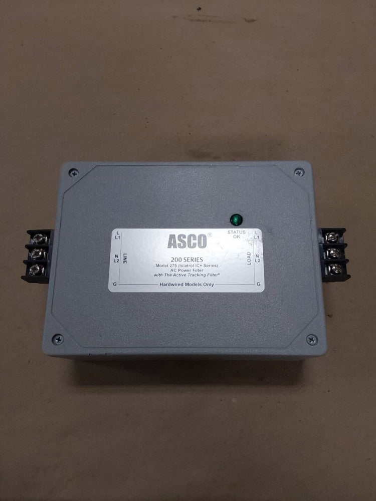 ASCO200 MODEL 275 IC+115, Isatrol ICLRIC, AC Tracking Filter.