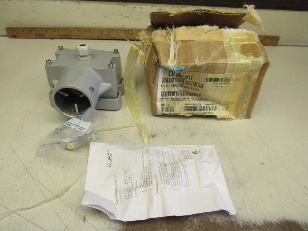 Dialight Stanchion Pole Mount HZX-STAN-200S 2" Slip NEW IN THE BOX MAKE OFFER !!