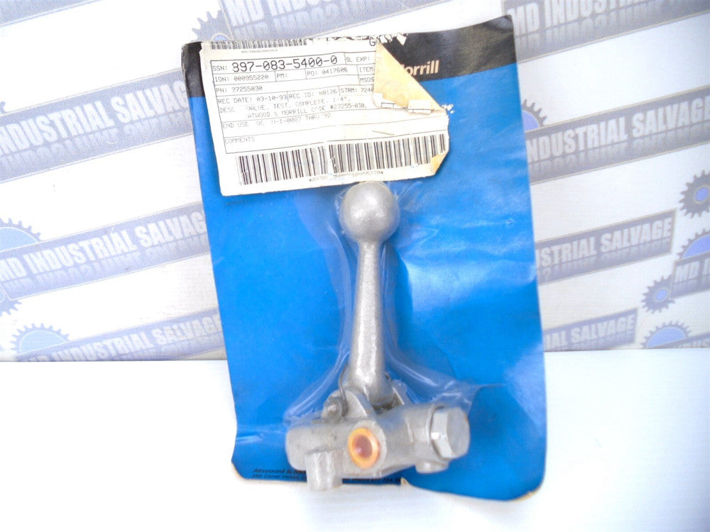 ATWOOD & MORRILL - 27255-030 - AIRMATIC TEST VALVE - 1/4" (New on Card)