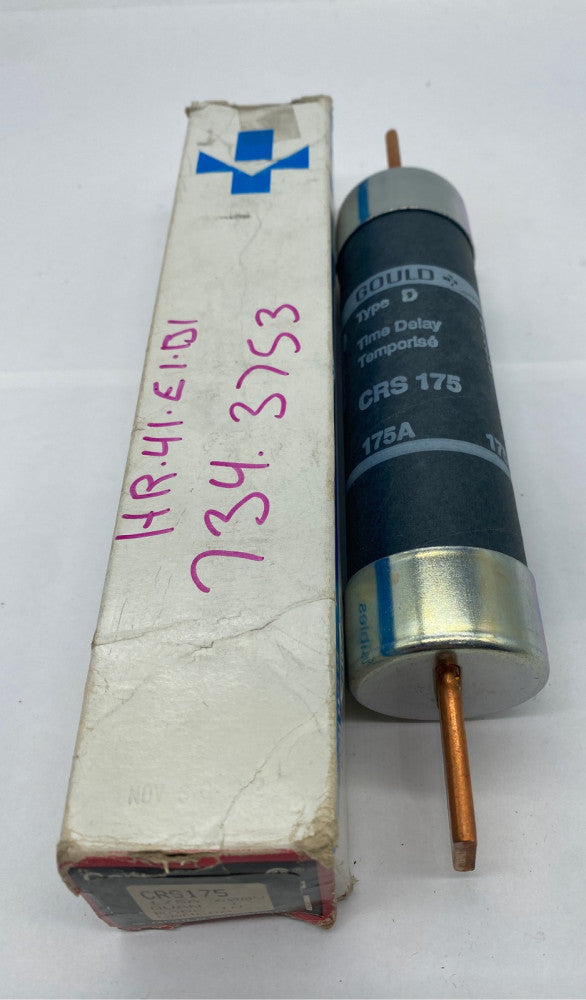 Gould Shawmut CRS175 Time Delay Fuse, 600VAC 175Amp, Type D 