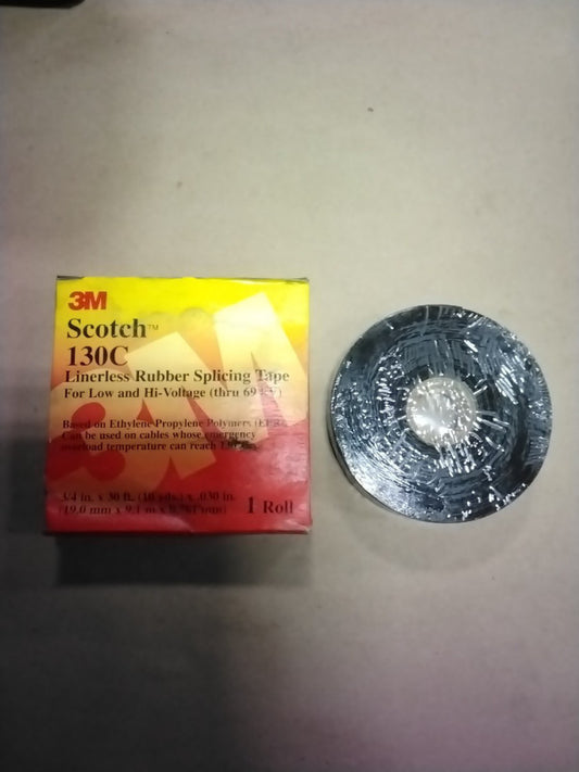 3M Scotch 130C Linerless Rubber Splicing Tape 3/4" X 30 ft (10 Yds) X .030"