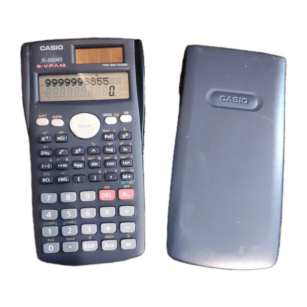 Casio FX-300MS Scientific solar Calculator with cover SVPAM Two Way Power