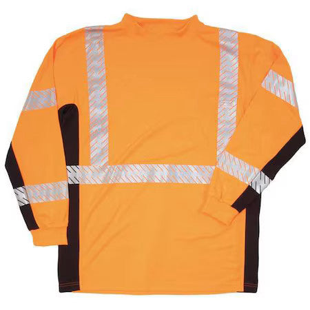 Kishigo 9135-M Unisex T-Shirt, Polyester, Orange, M