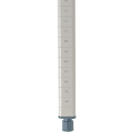 Metro Mq63pe Shelf Post,63 H X 1 In. W,Tan,Pk4