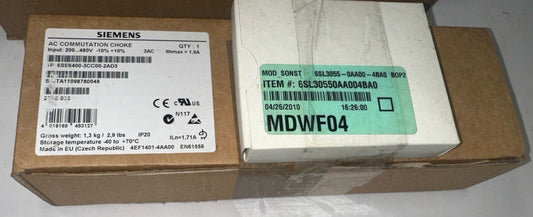6SE6400-3CC00-2AD3 | MM4 & SINAMICS AC COMMUTATION CHOKE | 3PH 200-480V 1.9A 