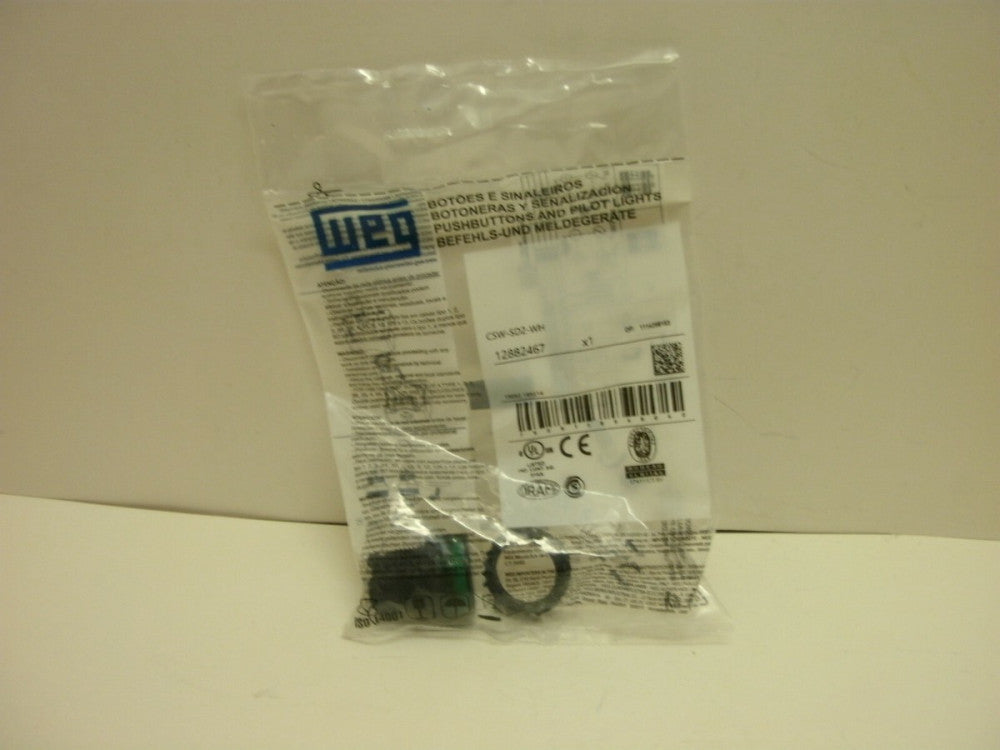 WEG CSW-SD2-WH PILOT LIGHT GREEN DIFFUSED 22MM IP66 NEW IN BAG
