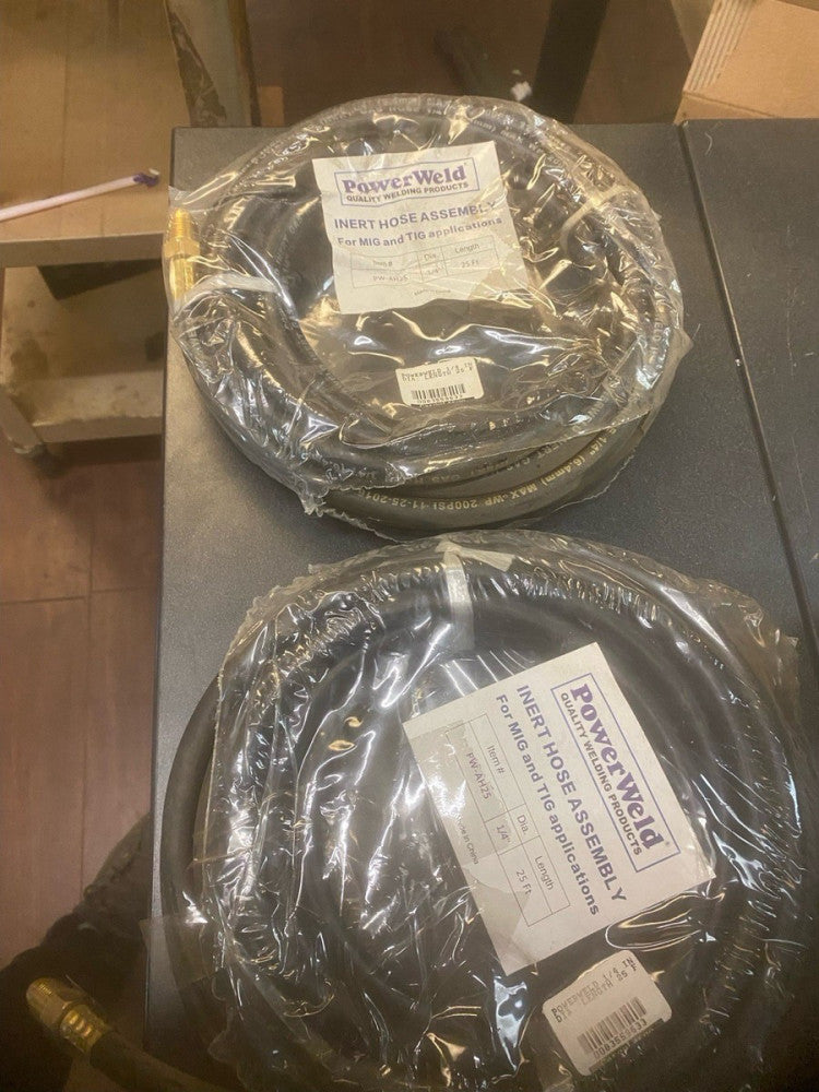 Powerweld Inert Gas Hose - 25' Single Black PW-AH25 *FREE SHIPPING*