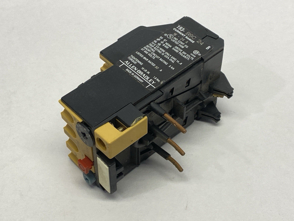 Allen Bradley 193-BSC 24 Ser B Bimetallic Overload Relay 16-24A