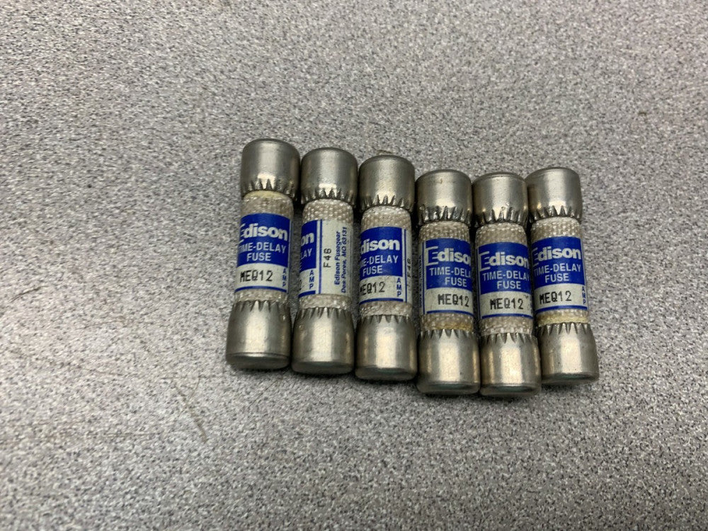 LOT OF 6 NEW NO BOX EDISON FUSE  MEQ12