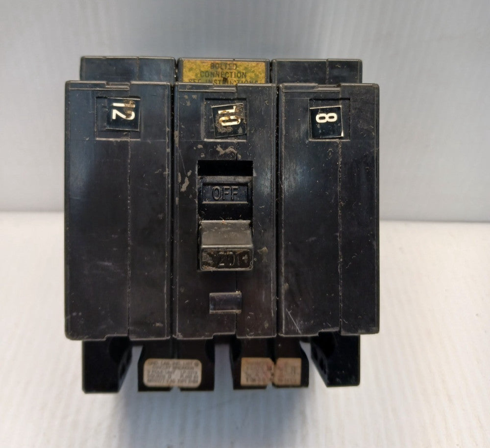 Square D EHB34020 Circuit Breaker 20 Amp 3 Pole 480Y/277 Vac