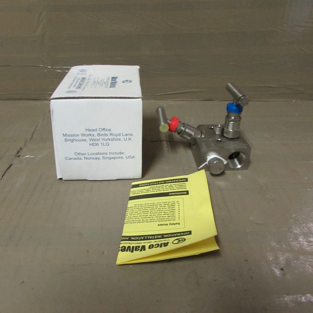 ALCO, U2VR4NS, 1/2" MANIFOLD VALVE, 316SS NIB! MAKE OFFER!
