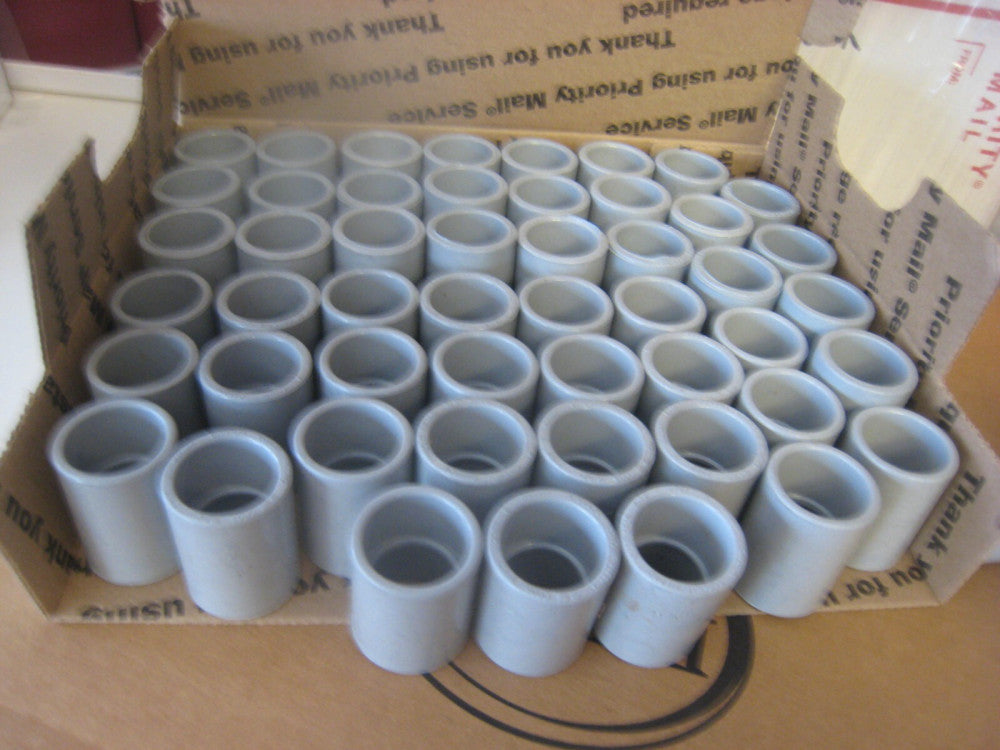 (50) lot pack CANTEX 6141623 Electrical conduit  Coupling, 1/2 Inch, PVC